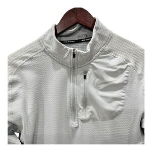 Nike Running 1/4 Zip Dri-fit Waffle Knit Womens M  Long Sleeve Athletic Pullover